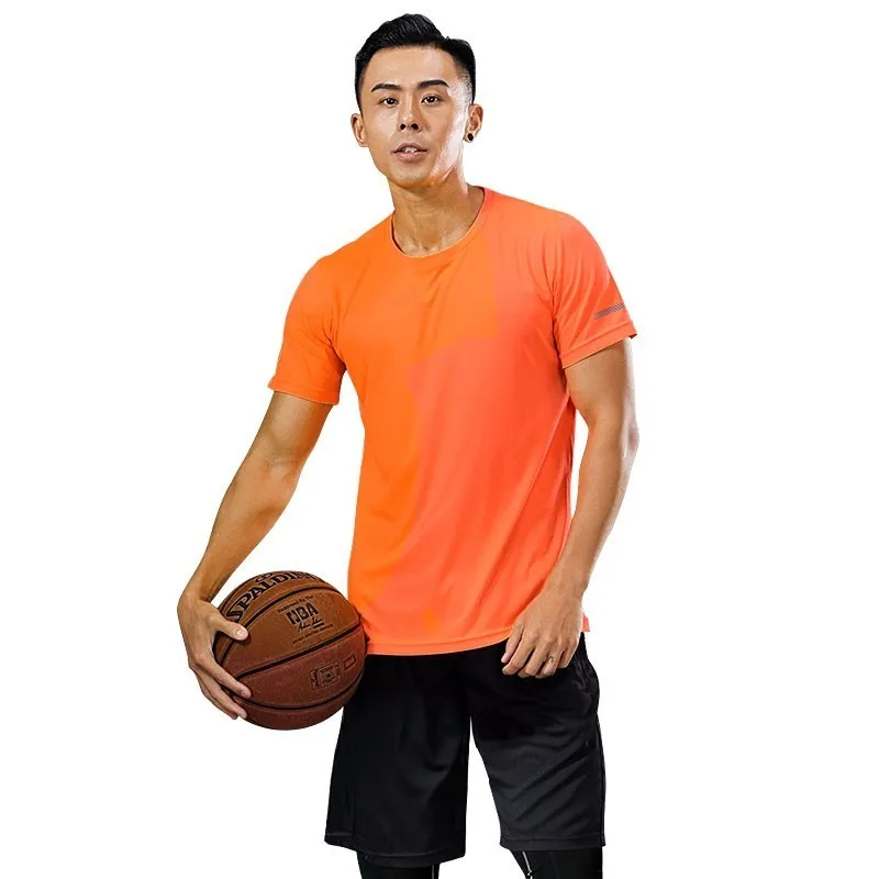 Мужской комплект для бега, эластичная дышащая одежда для тренировок, черный, красный, серый, спортивный костюм для тренировок, фитнеса, спортивная одежда для мужчин - Цвет: Men sportswear-2-O