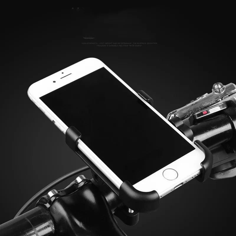  Motorcycle Phone Holder Adjustable Anti Shake Metal Bike Phone Mount for IPhone X/8/7/6 Plus Samsun
