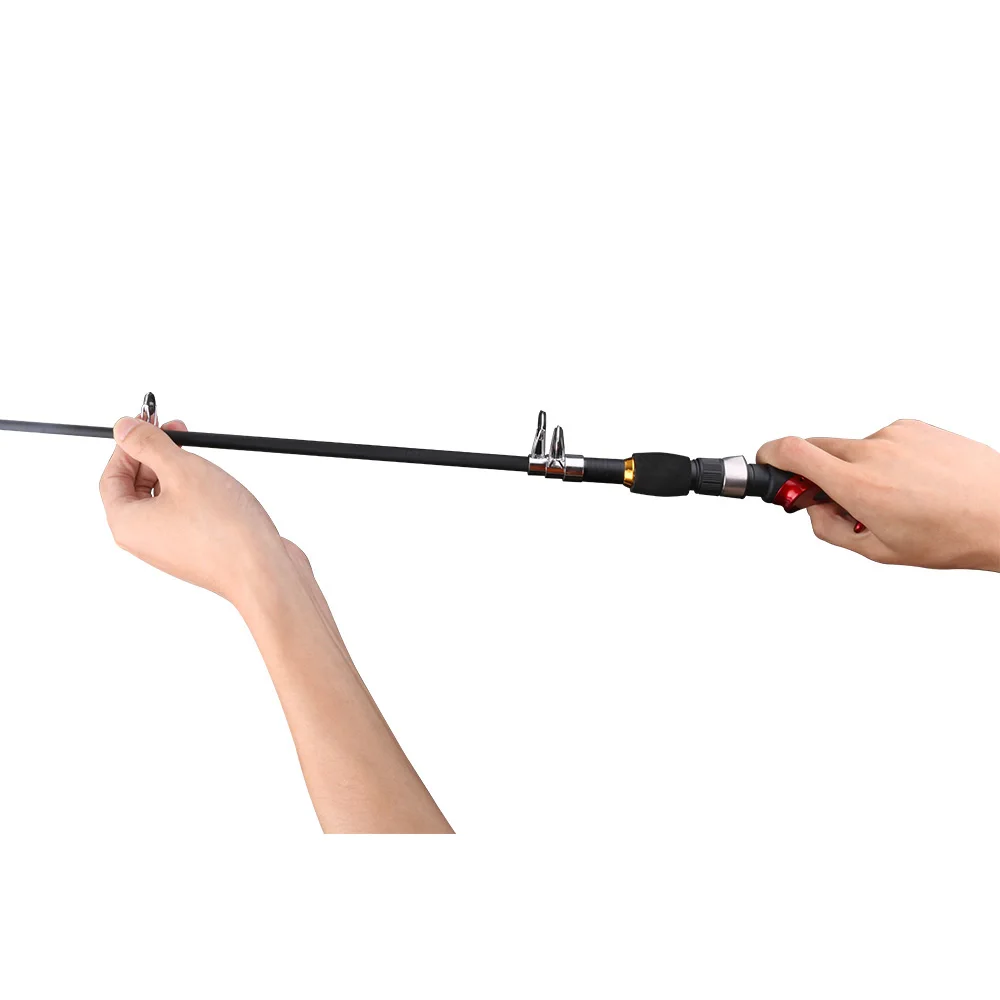 Novo portátil inverno varas de pesca combo