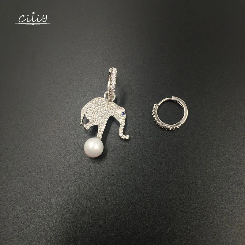 

Ciliy Women Drop Earrings Elephant Rhinestone Earrings 2019 Cubic Zirconia Asymmetrical Earrings Jewelry Valentine's Day S6315AJ