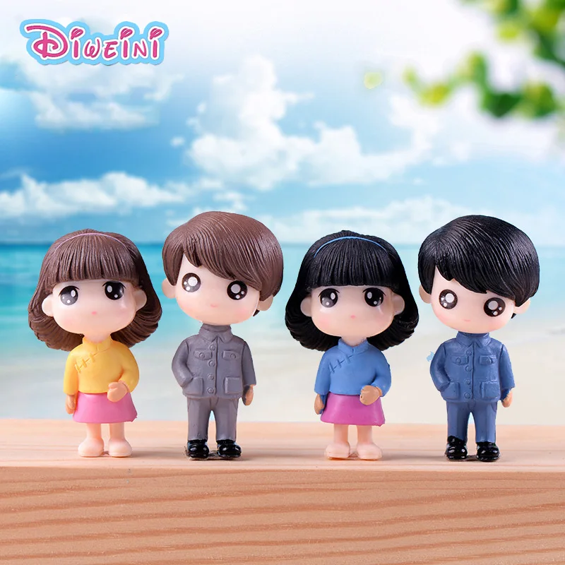 2 шт. фигурки для мальчиков и девочек украшения дома сада|girl figurines|toy figurinesboy gift |