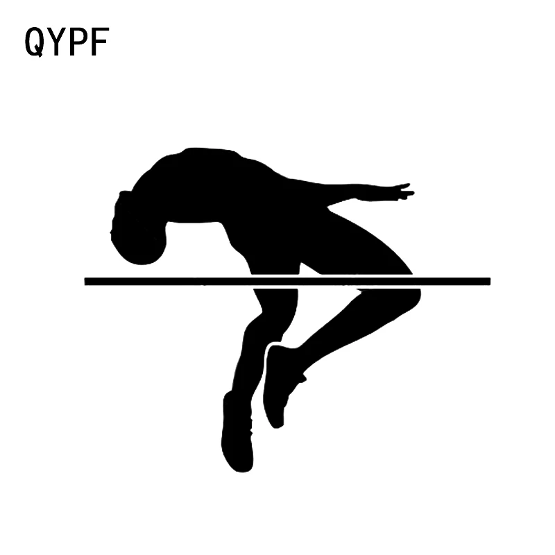 QYPF 13.2*10.6 Coolest High Jump Athlete Decor Car Sticker Vinyl Silhouette Accessories C16-2042 | Автомобили и мотоциклы
