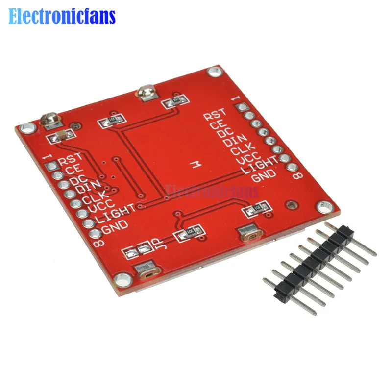 Умная электроника 84x48 84*48 5100 ЖК-модуль с белым Blacklight адаптер PCB lcd 5100