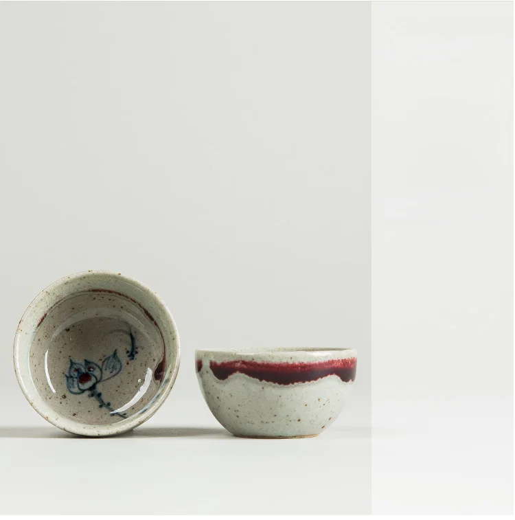 No.025 китайский резинковый шланг высокого качества Керамика чайная чашка 45 мл чайный набор кунг-фу японский фарфор Стиль ручной росписью чашка маленькая чаша для чая