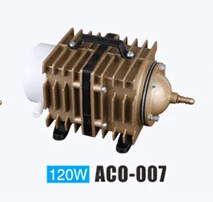 SUNSUN серия для аквариума электромагнитный воздушный насос кислородный резервуар для аквариума воздушный компрессор для пруда 220 В компрессор для аквариумных рыб - Цвет: ACO  007   120W