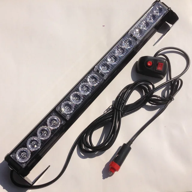 18" Led Autos light bar Car Truck bumper Grille Roof Mounts flash