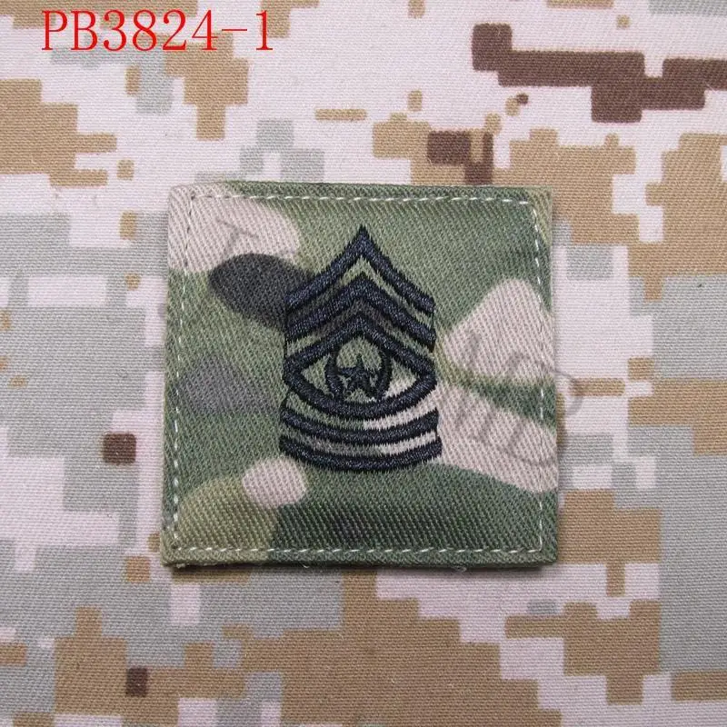 Мультикам фон черный дизайн армии США ранг военный Вышивка патч знаки отличия