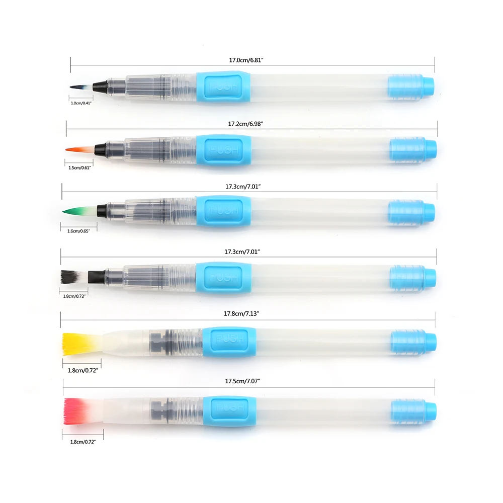 Превосходное 6 шт акварельные кисти для письма, художественные маркеры, каллиграфия, ручка для рисования, рекламная ручка, товары для рукоделия