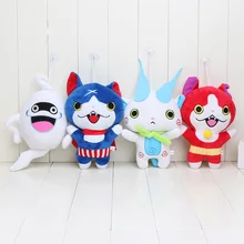 4 шт./лот Yo kai Yokai часы плюшевые игрушки 20 см кавайные Youkai Jibanyan Komasan