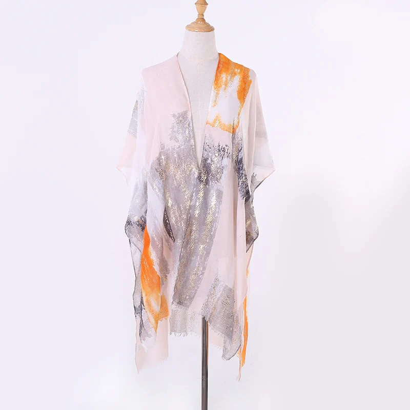 

ZSyearth Retro Women Scarf Fashion Long Shawl Pashmina Soft Summer Beach Sunscreen Hijabs Foulard femme Thin Scarves