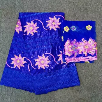 

latest dubai bazin riche getzner with stones african lace fabric nigerian embroidered brocade beaded for Women dress material