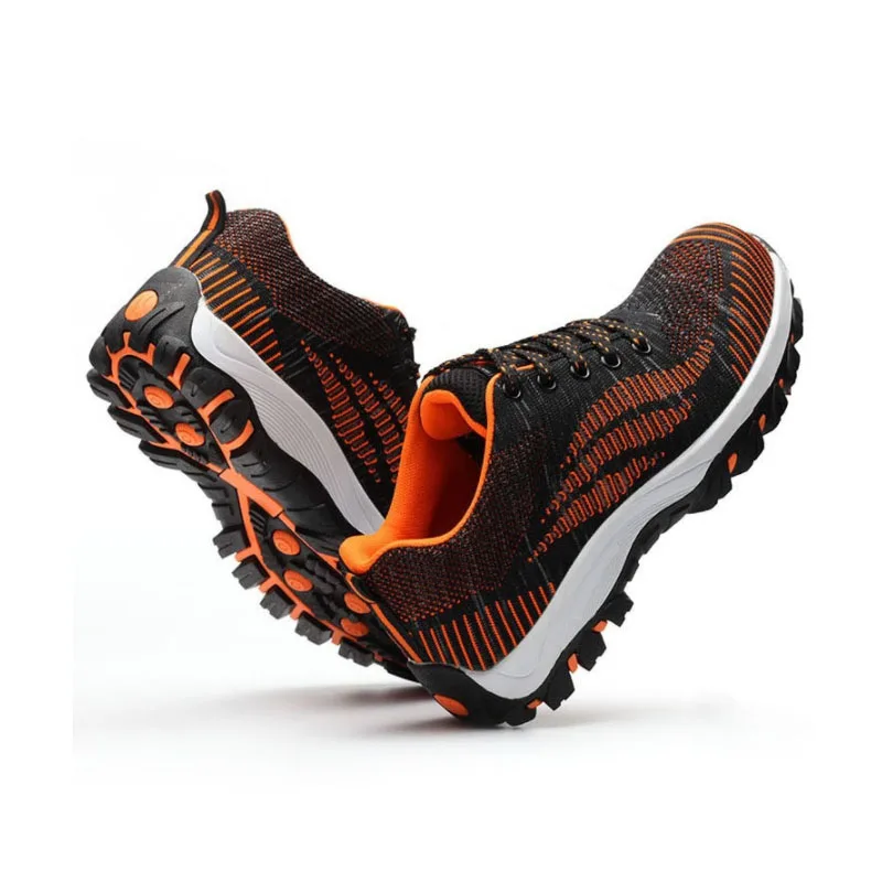 Plus 36-46 work boots men's safety shoes unisex air cushion work shoes men's boots high quality steel head safety boots men