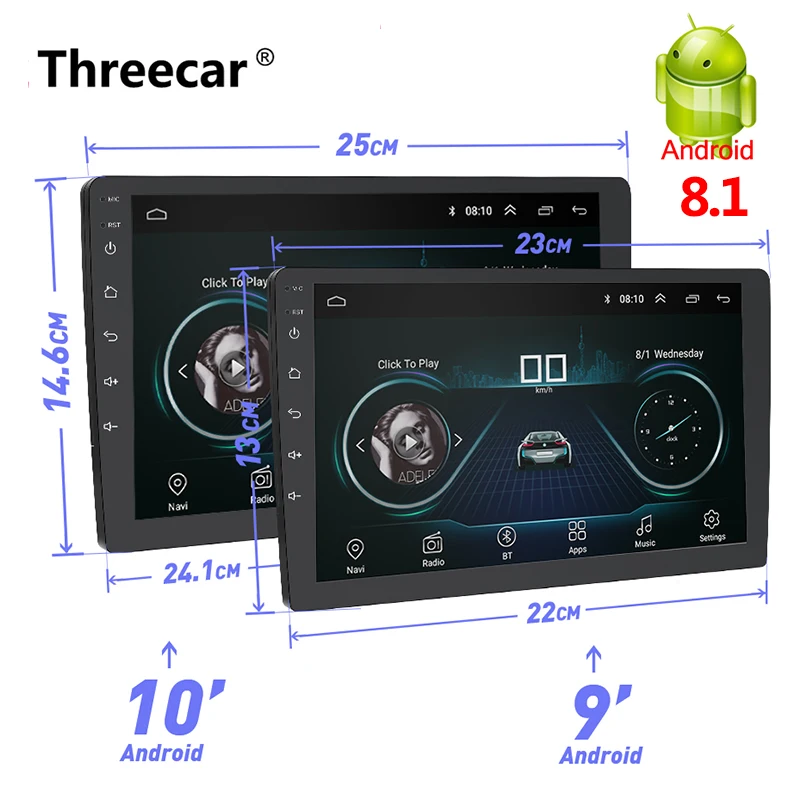 Newest 2 Din Android font b Car b font font b Radio b font GPS Navigation