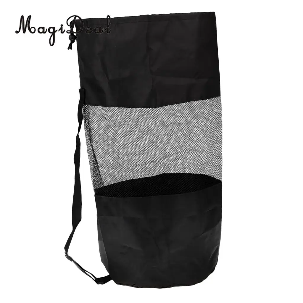 MagiDeal Hign Quality 1Pc Scuba Swimming Dive Gear Diving Snorkelling Camp Canoe Kayak Bag Nylon Mesh Sling Bag Large Black