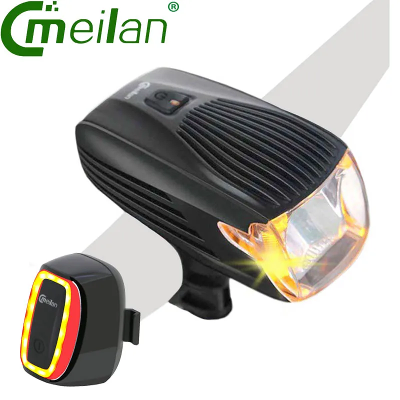 Meilan X6 Smart Bicycle Rear Light Bike Cycling Tail Lamp 16 LED USB Rechargeabl