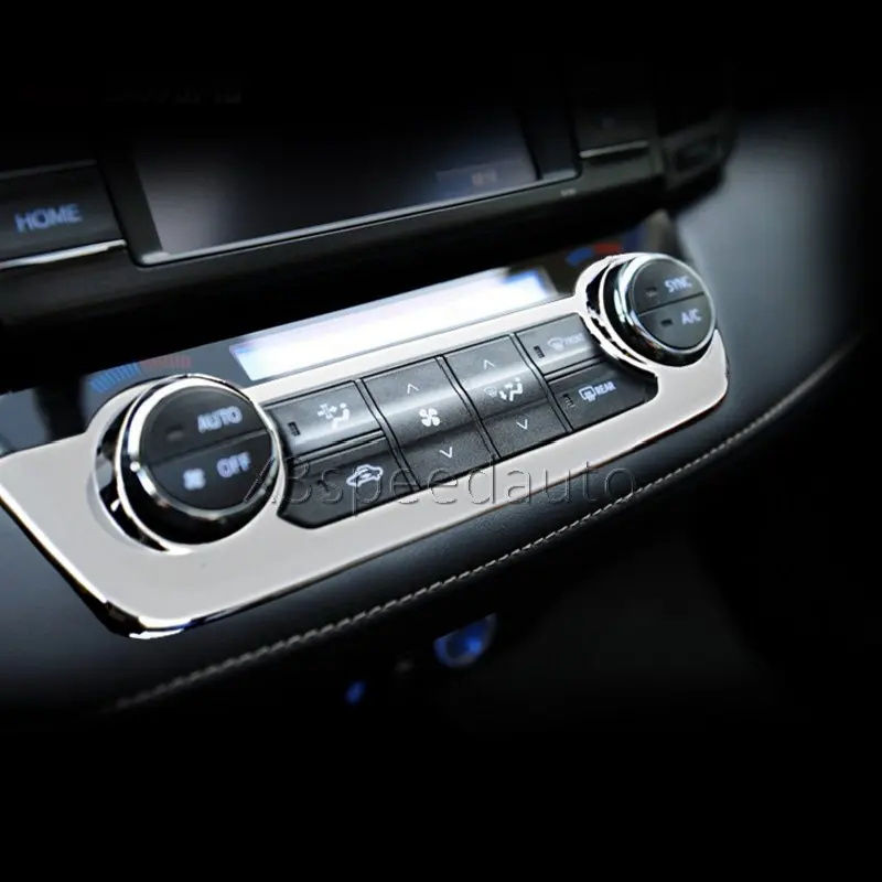 For TOYOTA RAV4 2013 17 font b Interior b font Middle Console frame Cover Trim 1pcs