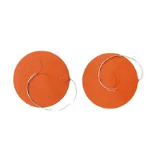 Пользовательские круглые 200 мм 12v 200 Вт силиконовый подогреватель для кровати с клейкой лентой 3M и 100 к Термистор для 3D-принтеры радиатор