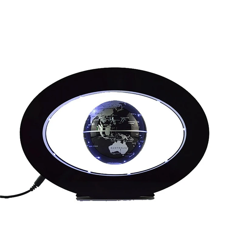 

New Novelty Decoration Magnetic Levitation Floating Globe World Map with LED Light with Electro Magnet and Magnetic Field Sensor