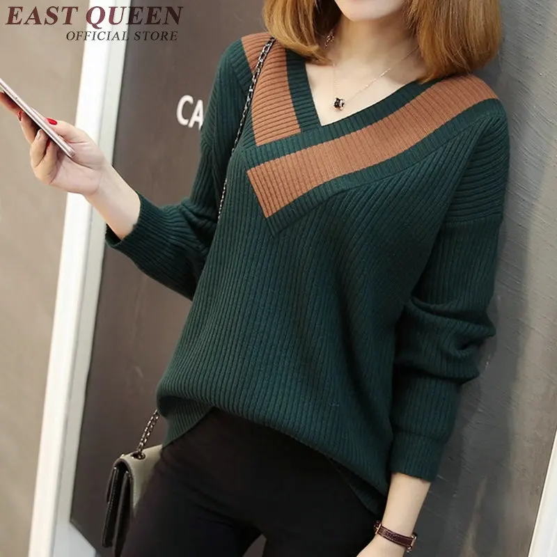 Women sweaters and pullovers v neck long sleeve womens sweaters 2018 winter autumn fashion women tunic sweaters DD249 Women sweaters and pullovers v neck long sleeve womens sweaters 2018 winter autumn fashion women tunic sweaters DD249