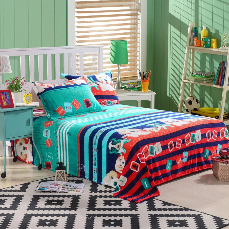 Dogs Pets Sweetie Kids Duvet Cover Set Flannel Bedding Sets Bed Dogs Pets Sweetie Kids Duvet Cover Set Flannel Bedding Sets Bed Sheets Twin Queen King Size Marry Christmas Gift In From Home