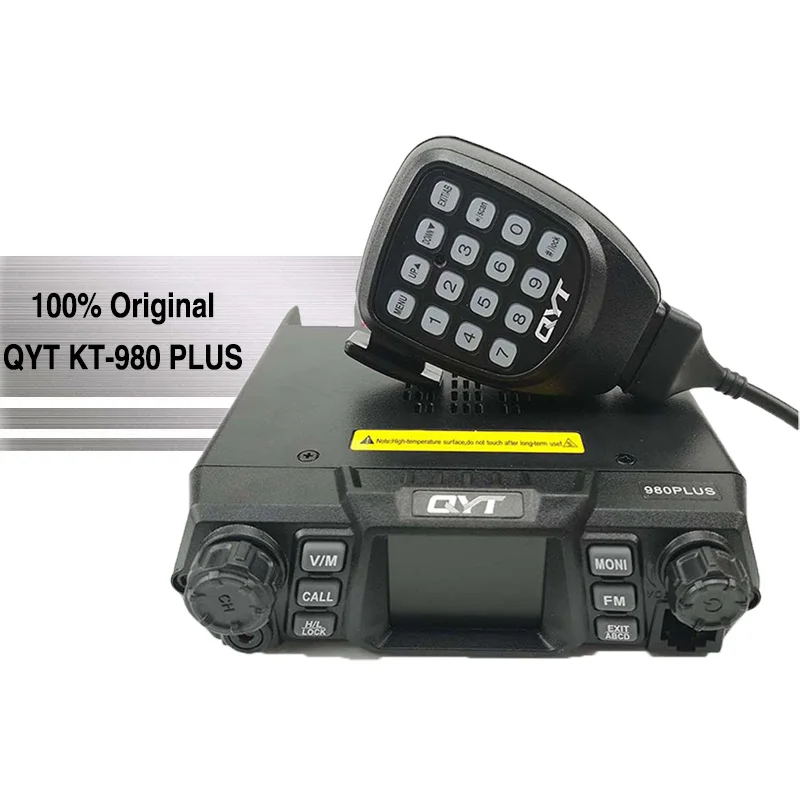 

QYT KT-980 Plus Mobile Wakie Talkie 75W 200CH Multiple Function Car Radio VHFUHF Dual Band Quad Band Standby Vehicle Transceiver
