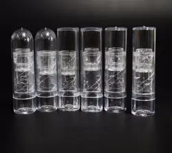 100 шт. 1.5 г DIY мини образец помада трубка/прозрачные пластиковые помады пустой tube/9 мм внутренняя чашка размер косметической упаковки