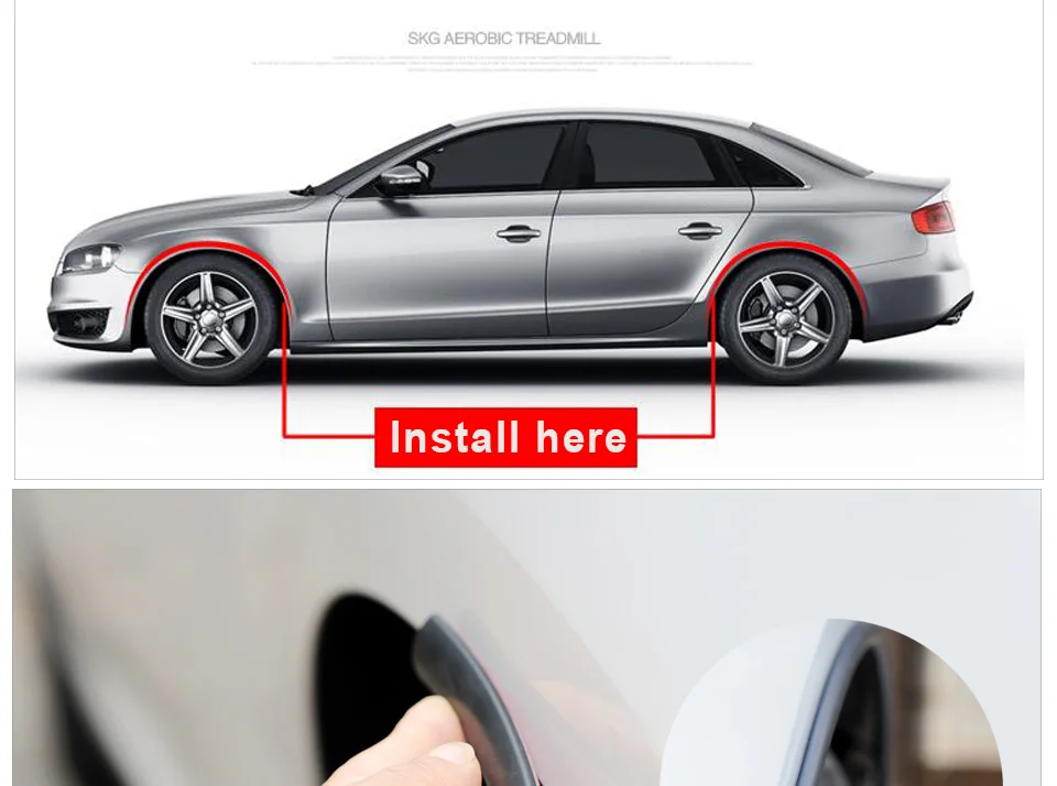 Car-Fender-Flares-Arch-Wheel-Eyebrow-Protector-Rubber-Bumber-18mm-29mm-Black-DIY-Moulding-3-Meter-Car-Styling_04