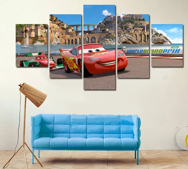 Aliexpress.com : Buy 5 Piece HD Cars Photo Modern Home Wall Decor