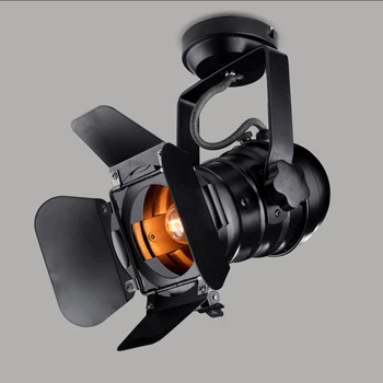 

Vintage E26/E27 LED Celling Lamp Industrial Iron Downlight Retro Light Adjustable 4 Leaf for Coffee Bar Loft Style Fixture