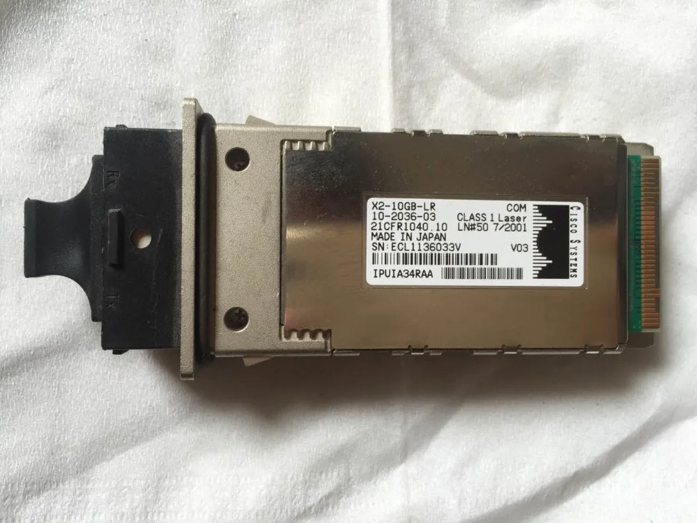 

Original X2-10GB-LR 102036-04 21CFR1040.10 IPUIA70RAA AGA1425XH8H COM Class 1 Laser LN#50 07/2001 N906 V04