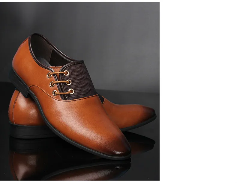 Мужская обувь; коллекция года; сезон весна-осень; деловая модельная мужская кожаная обувь; удобная кружевная кожаная обувь