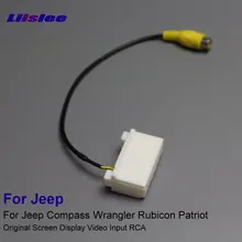 Автомобильный адаптер разъем провода кабель для Jeep Compass Wrangler Rubicon Патриот камера заднего вида видео вход RCA