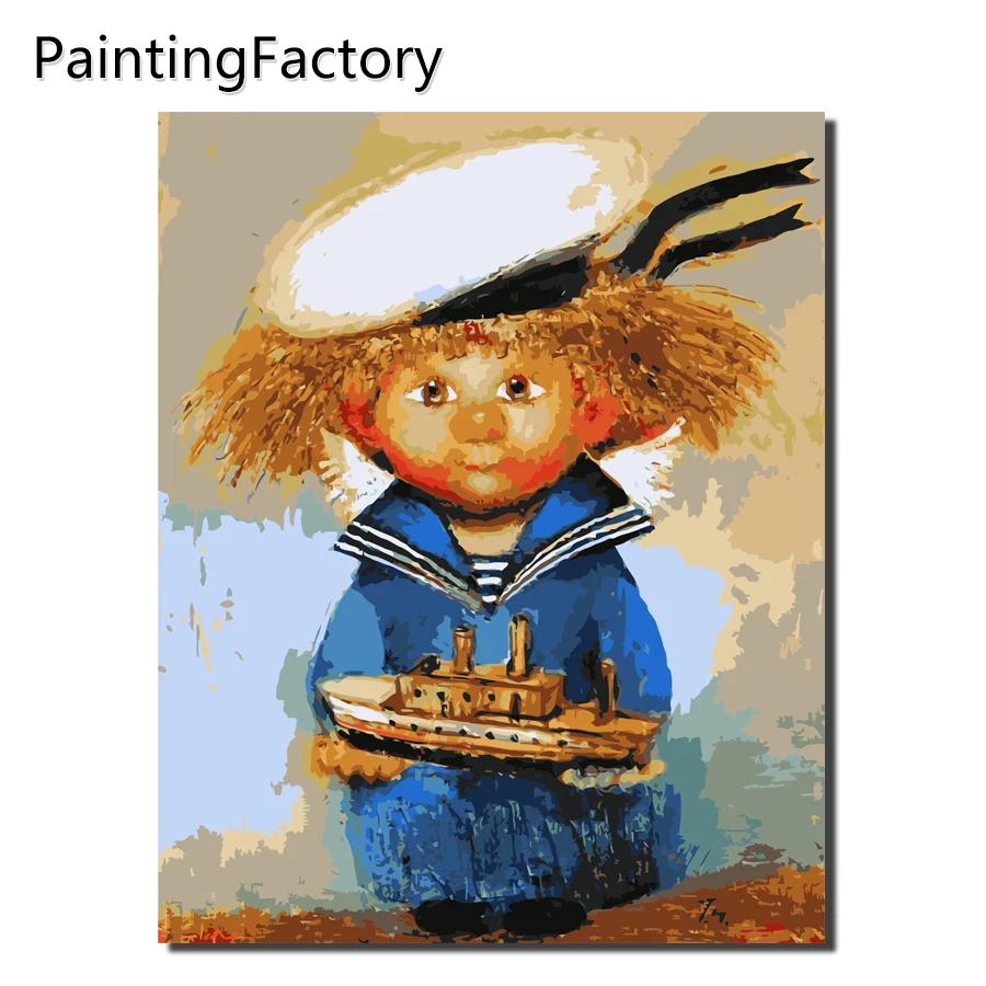 

Frameless DIY Painting By Numbers No Frame Drawing Kits Paint On Canvas Unique For Home Wall Art Picture angel Color numbers