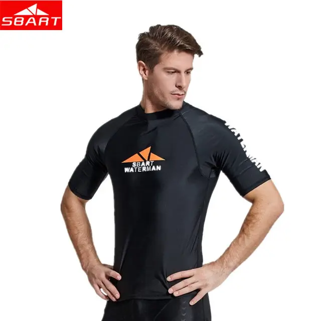 SBART Men's Short Sleeve Diving Wetsuits Lycra Anti UV Quick dry