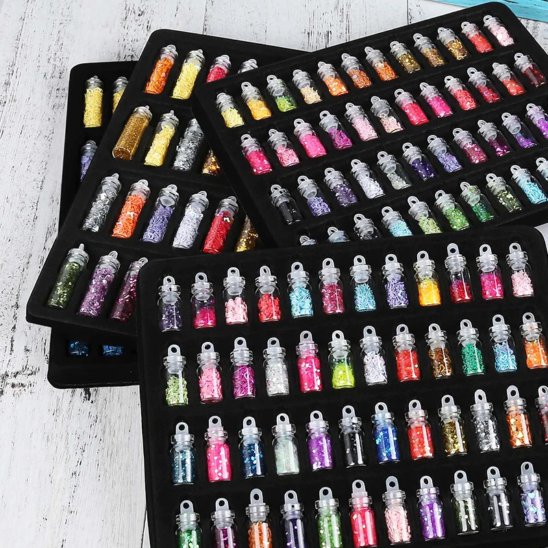 

48Pcs Sequins/Glitter Filler Fluffy Slime Box Toys for Children Charms DIY Kit Accessories Clear Lizun Slime Supplies