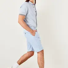 Trendyol бирюзовые мужские льняные шорты TMNSS19RS0047