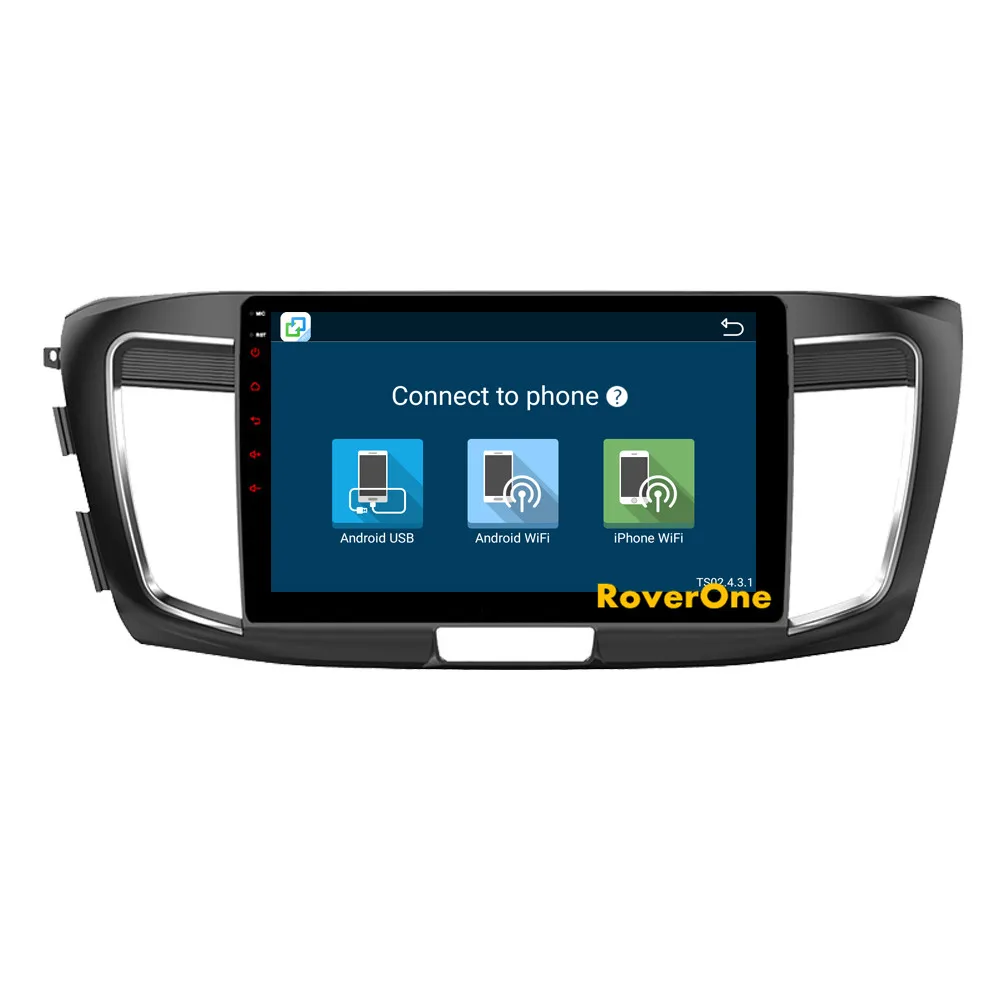Discount RoverOne Android 9.0 Car Multimedia System For Honda Accord 2014 2015 2016 Octa Core 4G+32G Radio GPS Navigation DSP Player 12