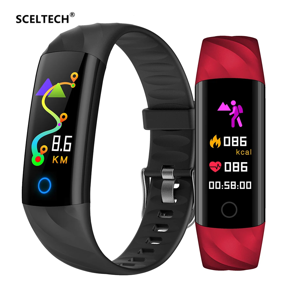 

SCELTECH S5 Heart Rate Fitness Bracelet IP68 Waterproof Blood pressure oxygen Monitor Color Screen Activity Tracker Smart Band
