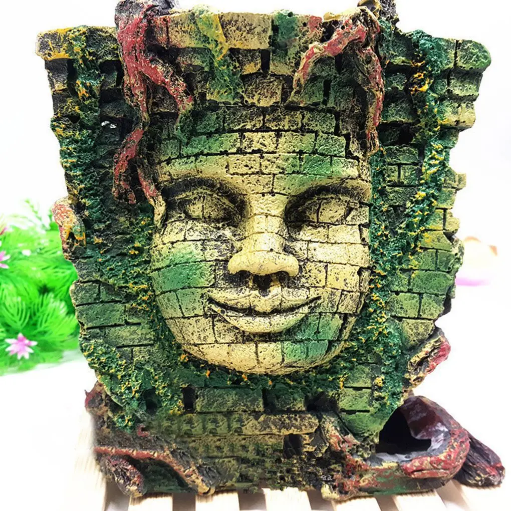 

Fish Tank Decoration Resin Face Decoration Roman Style Fish Tank Aquarium Decoration