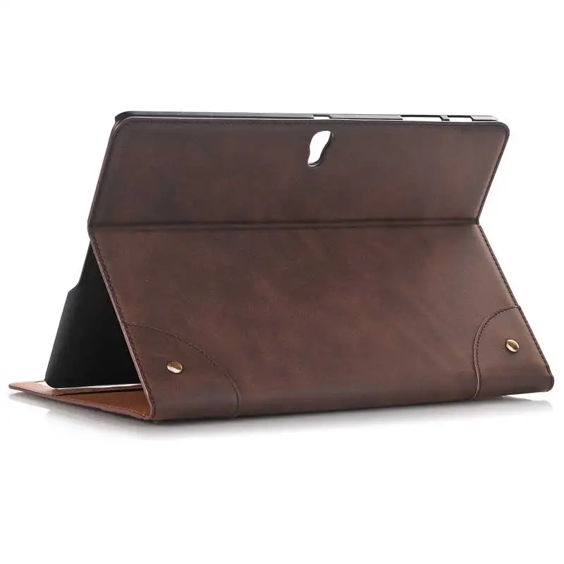 

Case for Samsung Galaxy Tab S 10.5" Book Card Smart Stand Leather Cover for Samsung Tab S T800 T805 Retro Book Pattern Funda+Pen