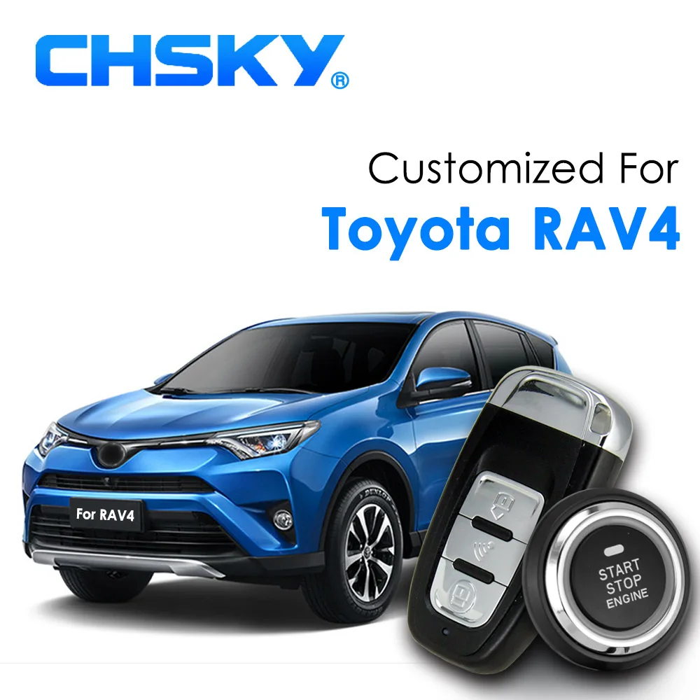 CHSKY Car RFID Keyless Start Entry System Push Start Stop Button Engine