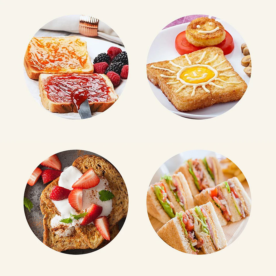 Xiaomi Deerma Electric Bread Toaster Stainless steel household baking bread maker breakfast machine Kitchen Toast sandwich grill (3)