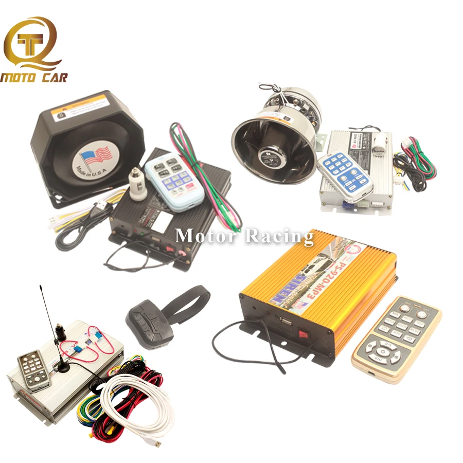 

Wireless Control Car Alarm Megaphone MIC System Police Siren 200W 400W 600W 800W Speaker Waring Siren Police Truck Loud Car Horn