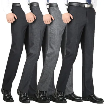 

Men pants Slim spring autumn Solid color Straight Large size Suit pants Man 608
