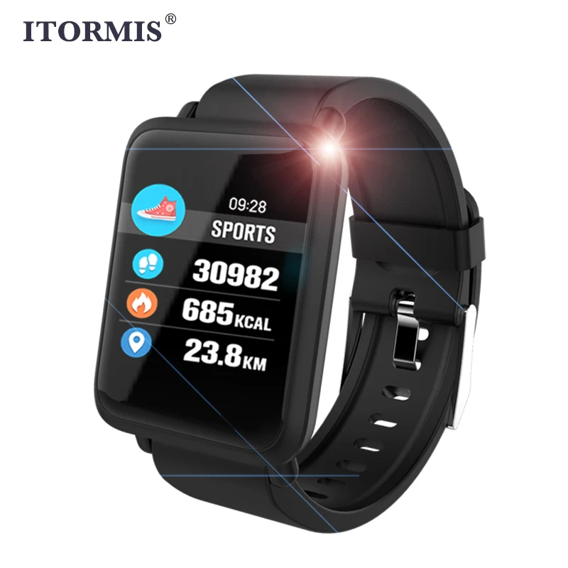 ITORMIS Bluetooth умные часы мужские и женские спортивные фитнес браслет трекер