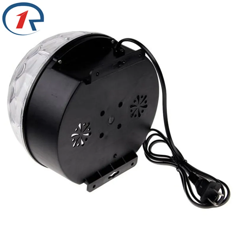 ZjRight хрустальный шар RGB 6 Вт * 3 светодиодный USB музыкальный пульт дистанционного