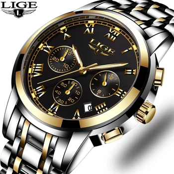 

Top Luxury BrandLIGE Mens Watches Male Military Sport Luminous Watch men Business quartz-watch Male Clock Man Relogio Masculino
