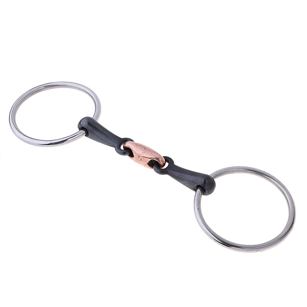 O Ring Snaffle Bit Equestrian Stainless Steel Horse Bit With Copper Link