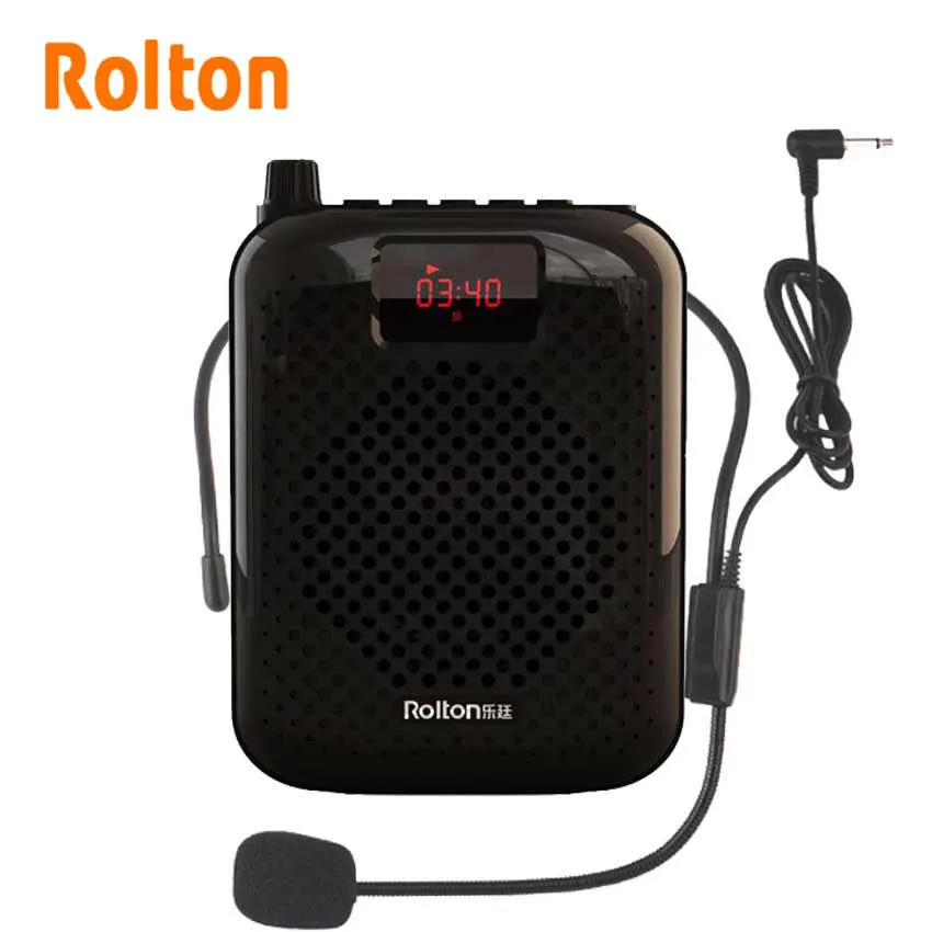Online Rolton K500 Bluetooth Lautsprecher Mikrofon Verstärker Stimme Megaphone Lautsprecher Für Teaching Tour Guide Verkaufs Förderung