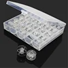 Hot sell 25Pcs/Set Empty Bobbins Sewing Machine Spools Clear Plastic Case Storage Box for Home Sewing 5BB5310-1 ► Photo 1/4